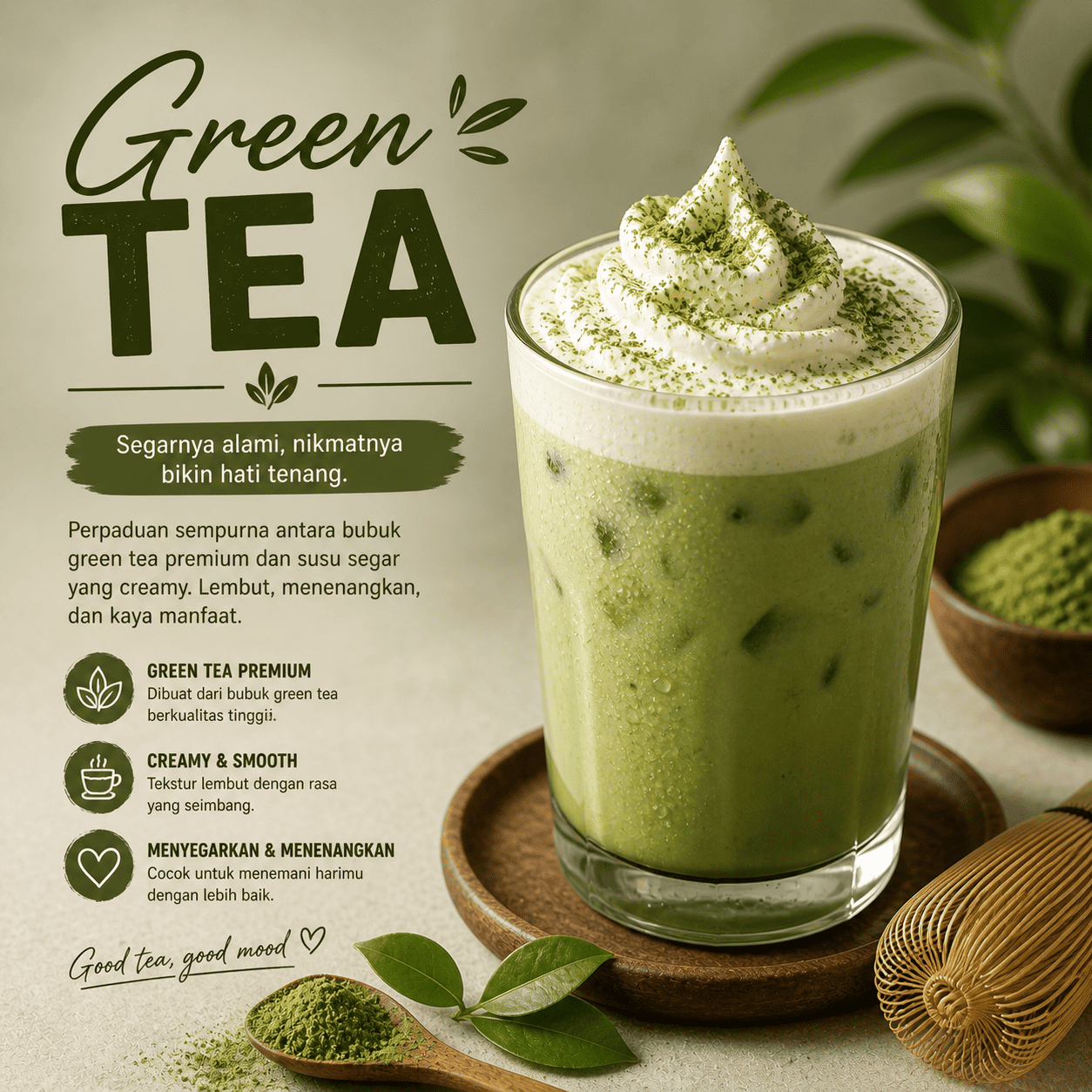 Green Tea dari Simetri Home Coffee Roasters